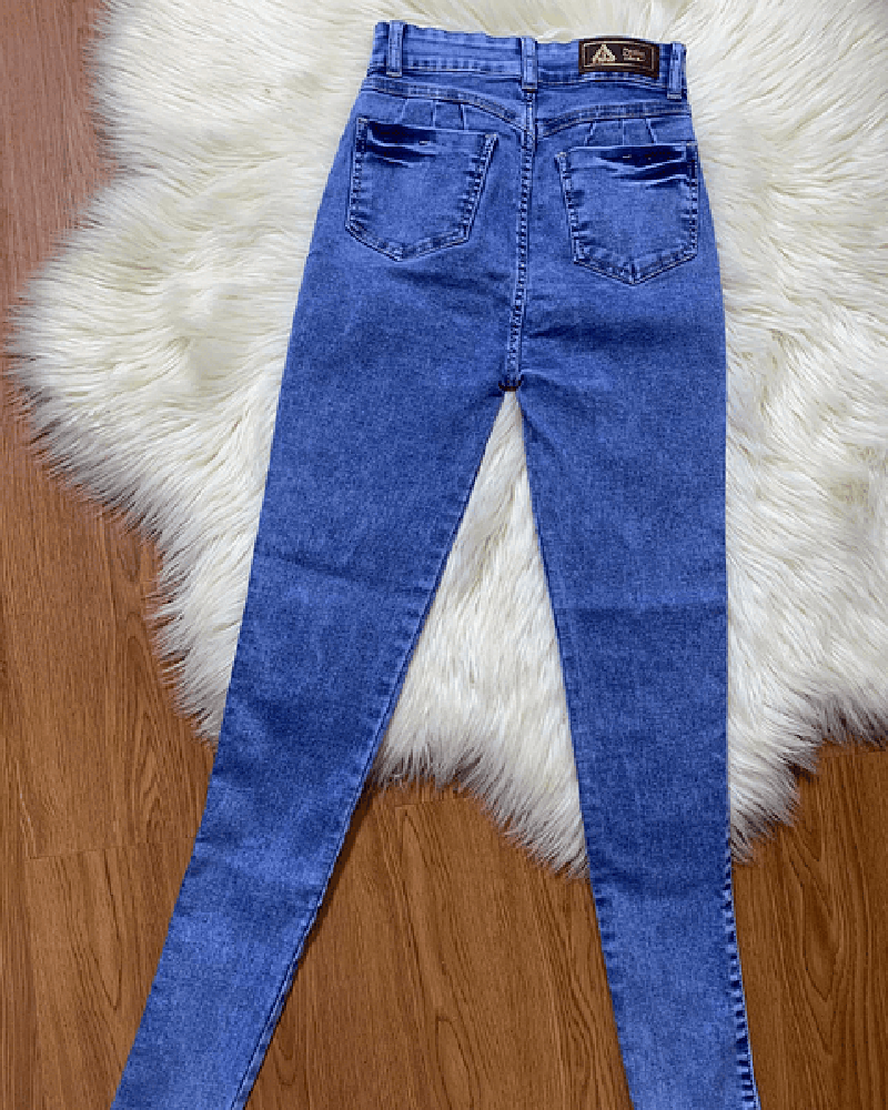 Damenmode-Design Geflochtene Röhrenjeans