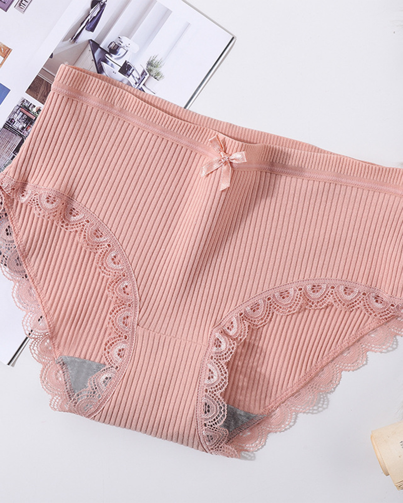 Women's Cotton Ribbed Mid-Rise Briefs