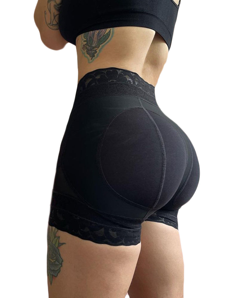 Schlankmachende Po-Lifter-Shorts aus Spitze für die Erholung nach der Geburt