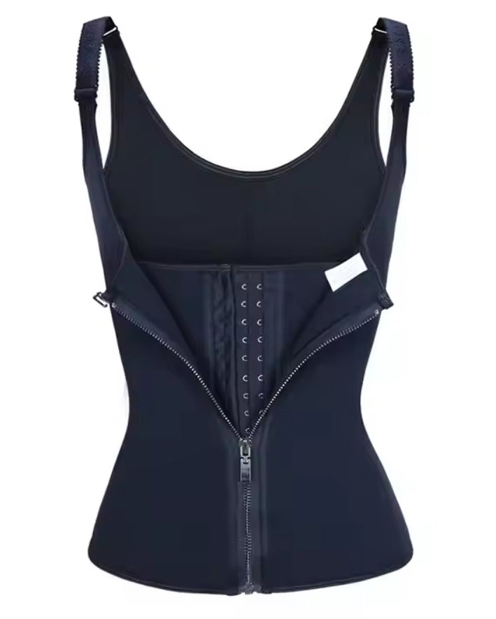 Front Zip Tummy Control  Waist Trainer Vest