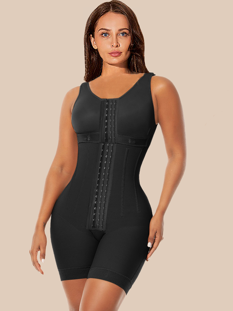 Women's Chest-Packed Body Shaper Postpartum Fajas Colombianas