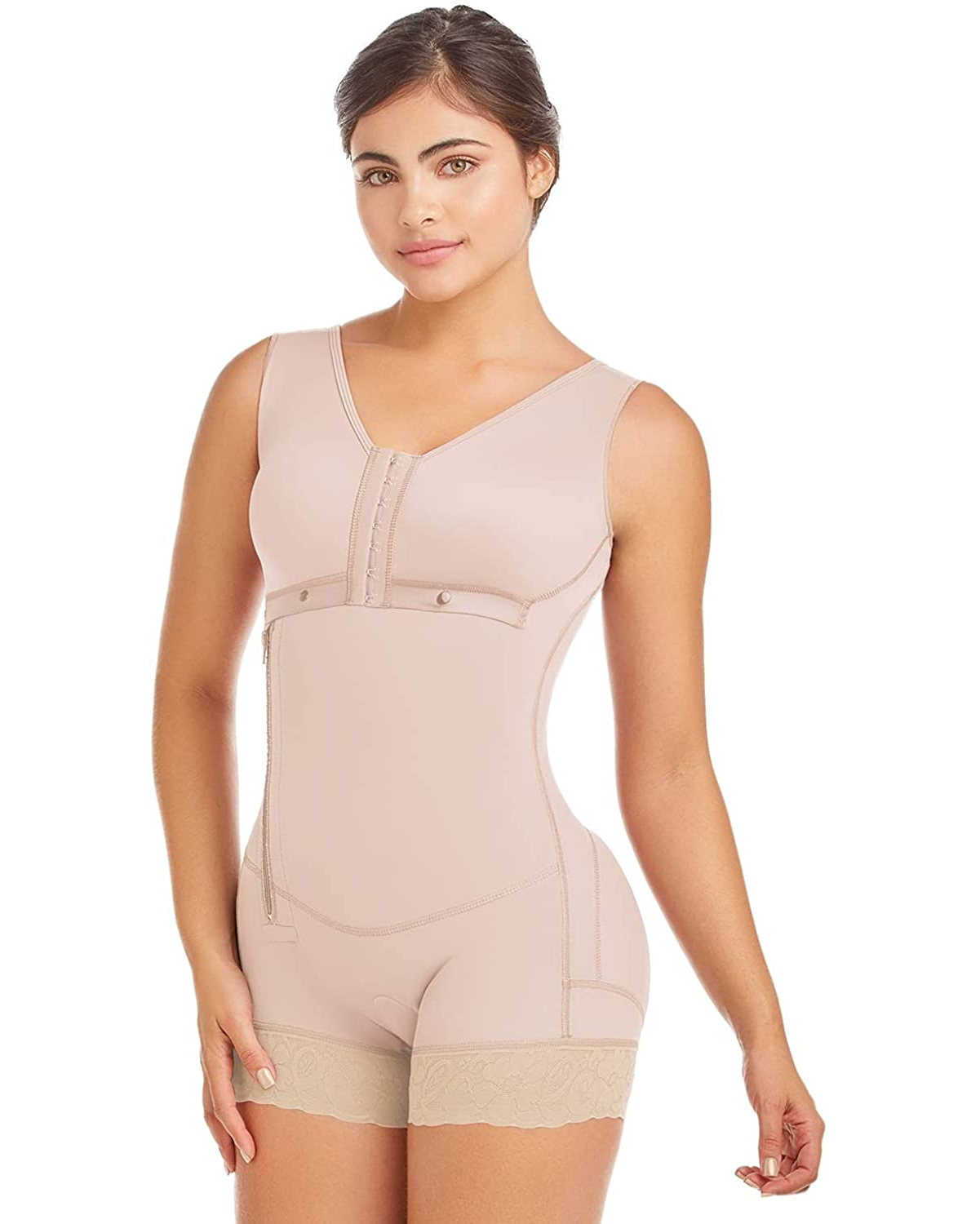Tummy Control Side Zipper Adjustable Faja Shaperwear