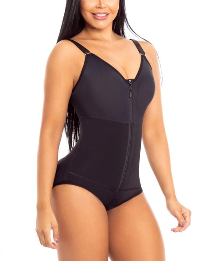 Shapewear mit hoher Kompression für die Zeit nach Operationen mit Reißverschluss