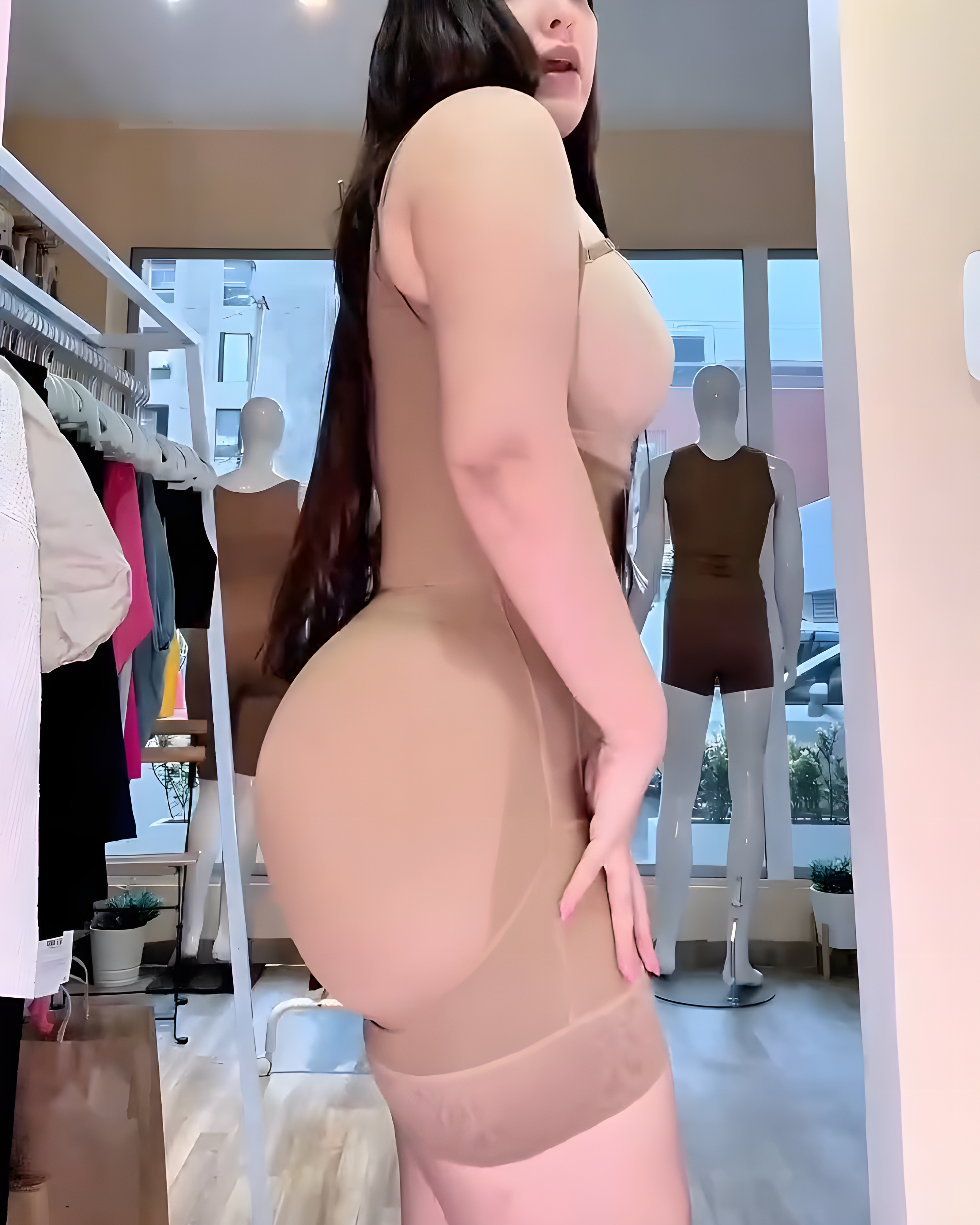 Women's Open Chest Abdomen Compressions Shapewear