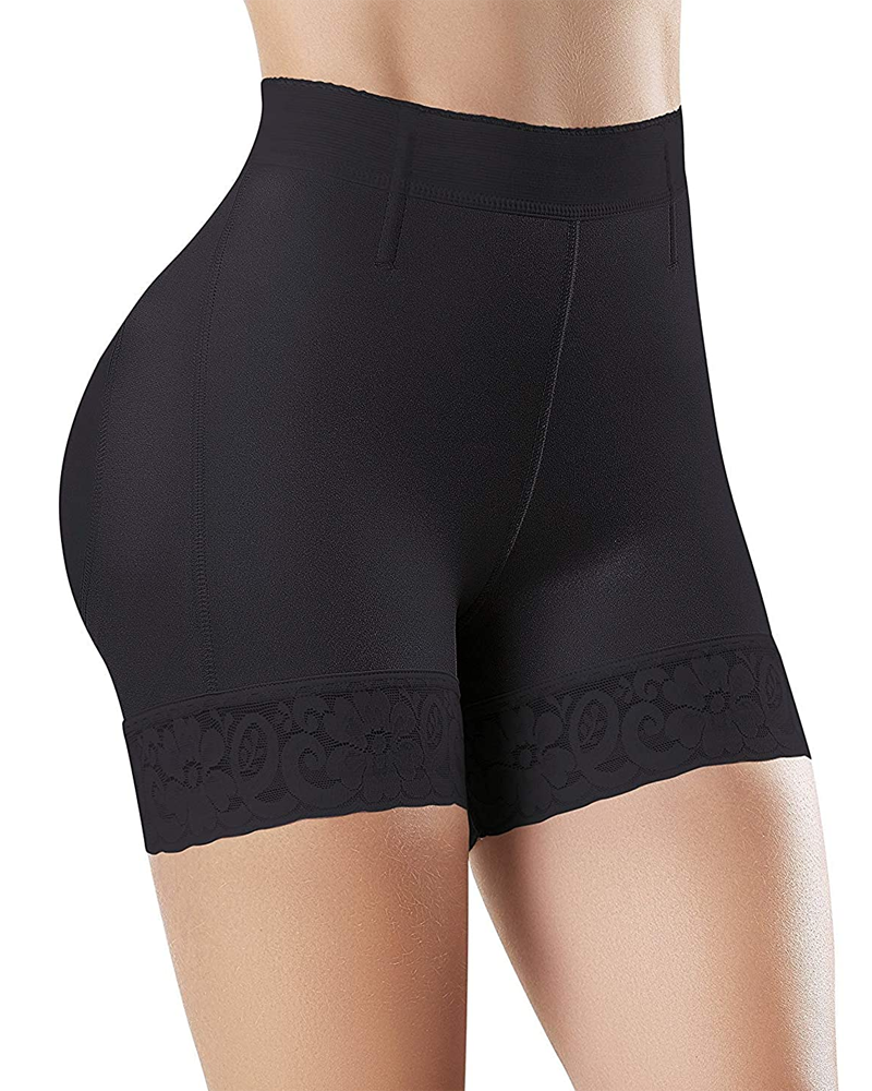 Pantalones cortos de realce de glúteos y cintura alta para mujer