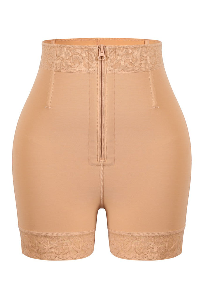 Po-Lifter-Shorts mit hohem Bund und Frontreißverschluss 
