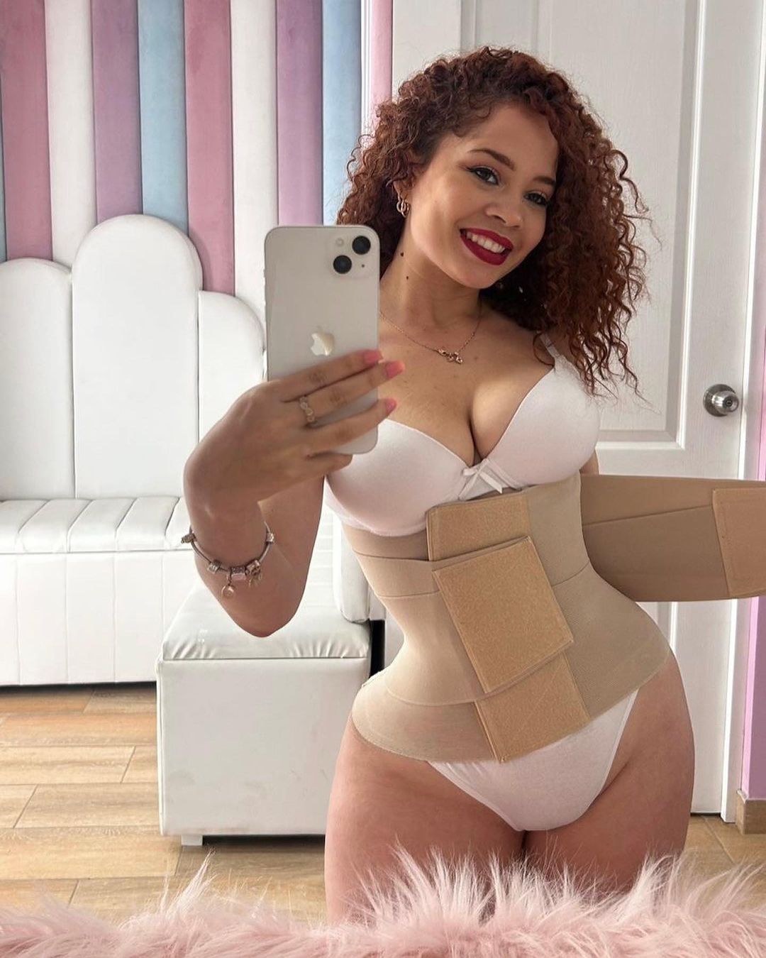 Women Double Compression Belt Workout Waist Trainer