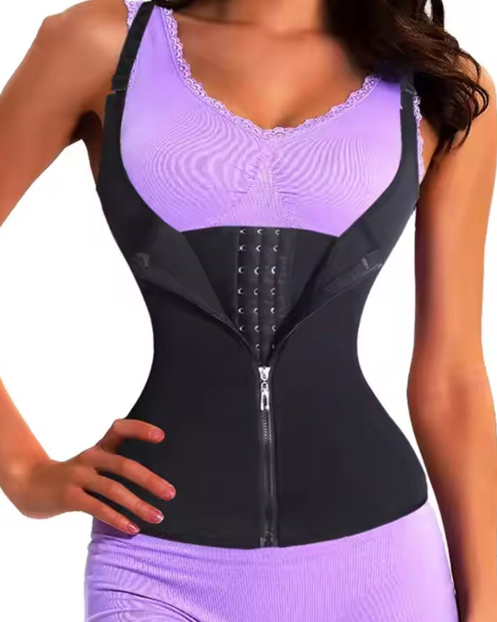 Front Zip Tummy Control  Waist Trainer Vest