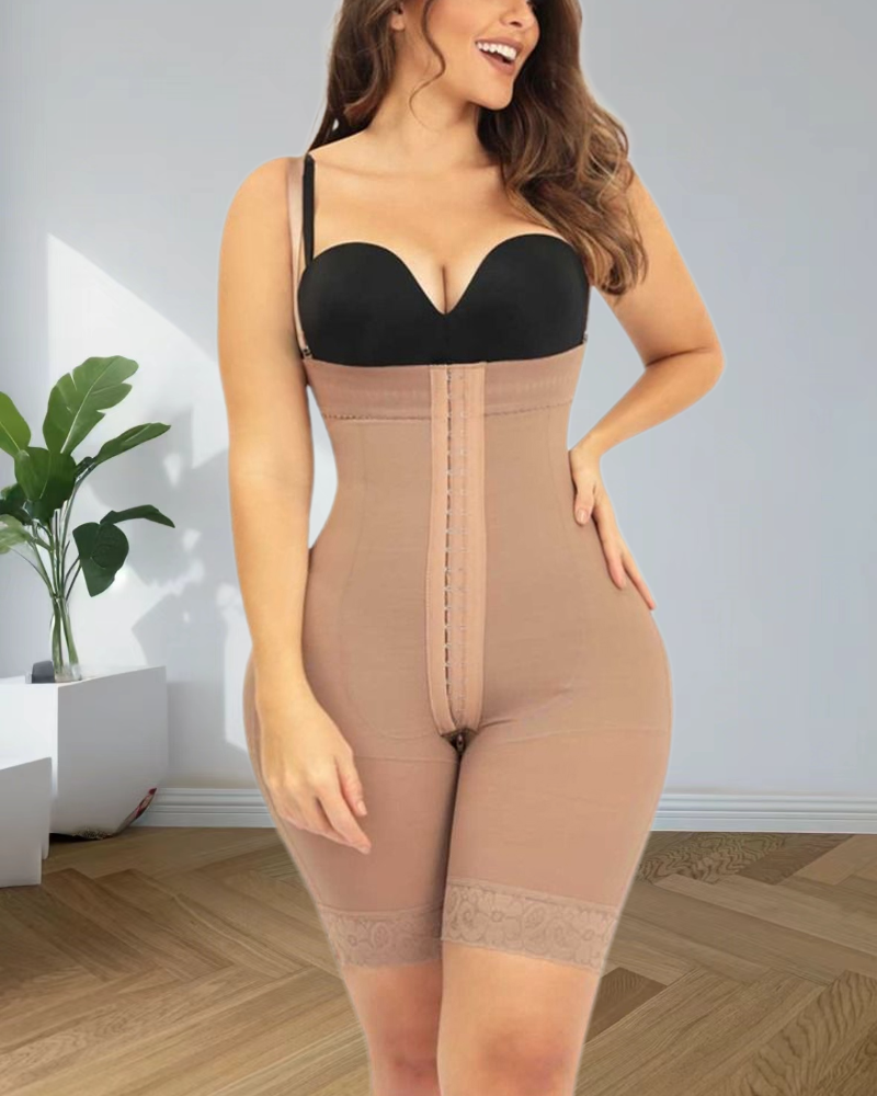 High Compression Front Hooks Closure Tummy Control Shapewear