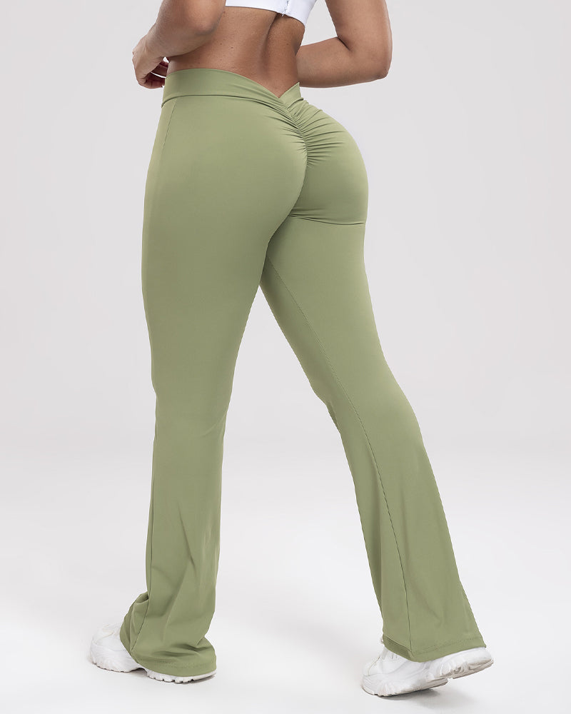 Women Fitness Legging Squat Proof Flared Yoga Pants