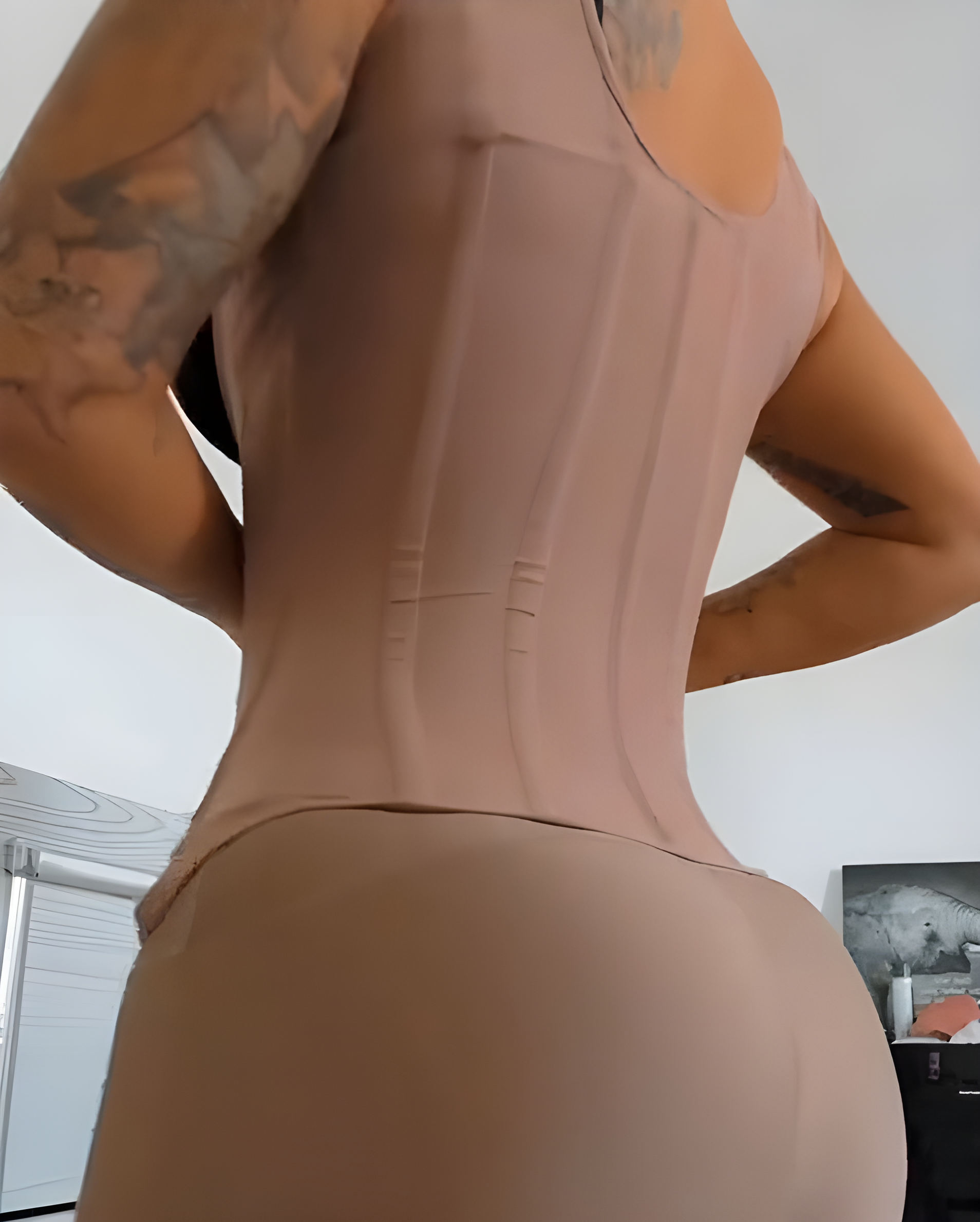 Open Bust Steel Bone Wide Strap Waist Trainer Vest