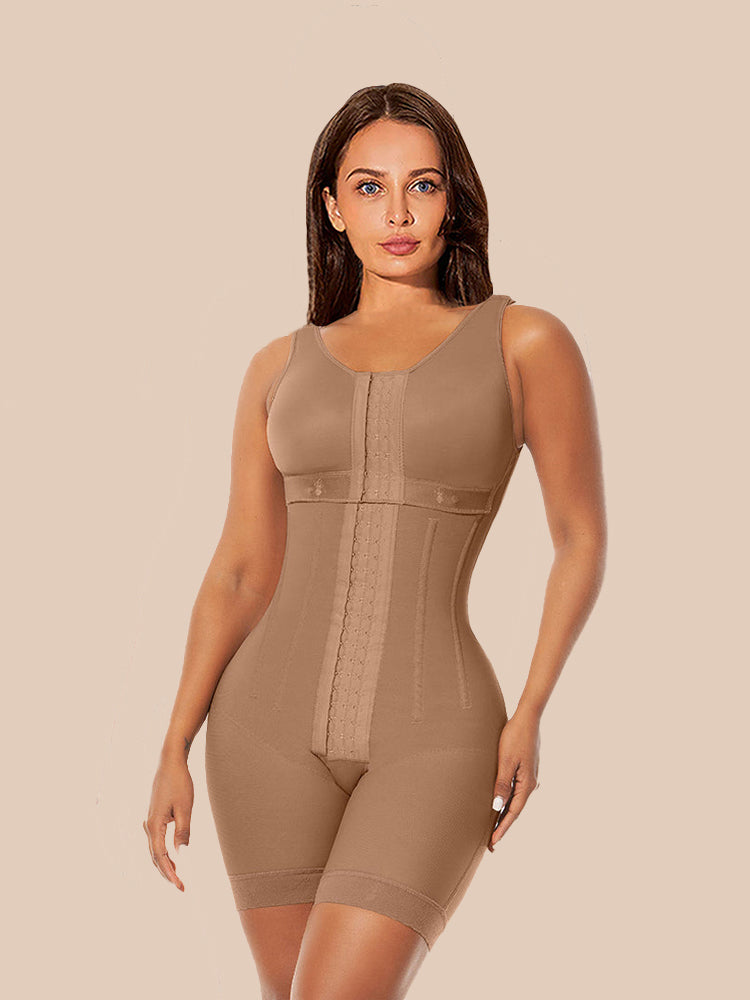 Women's Chest-Packed Body Shaper Postpartum Fajas Colombianas