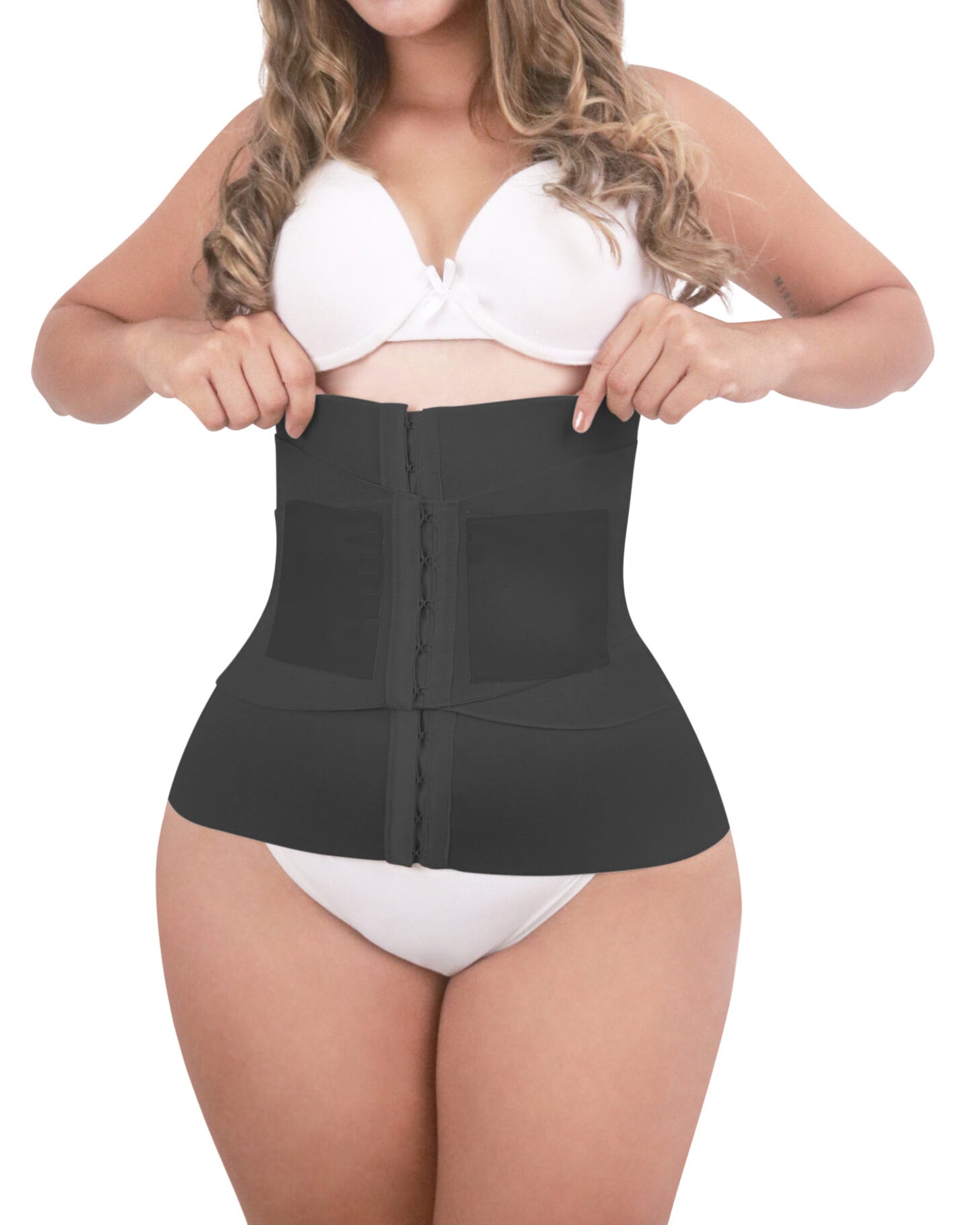 Fashion Hook-eyes Closure Slimming Hourglass Waistband