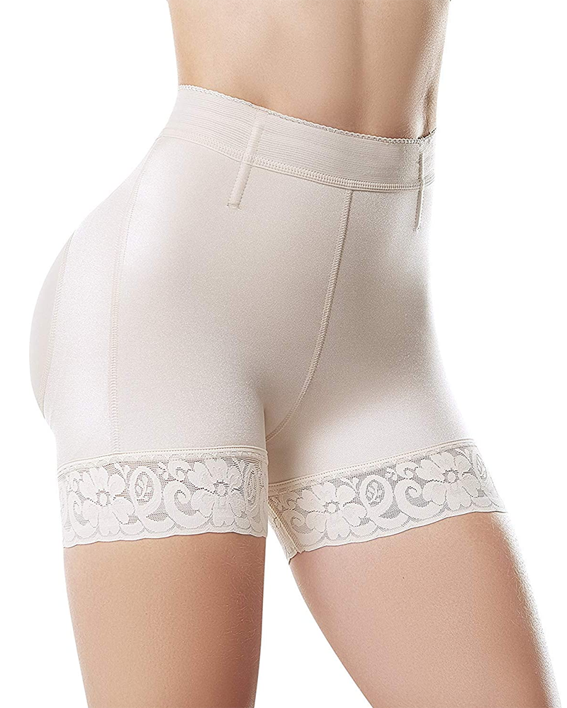 Pantalones cortos de realce de glúteos y cintura alta para mujer