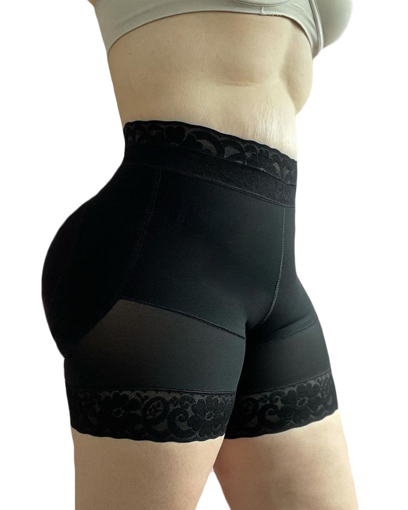 Schlankmachende Po-Lifter-Shorts aus Spitze für die Erholung nach der Geburt