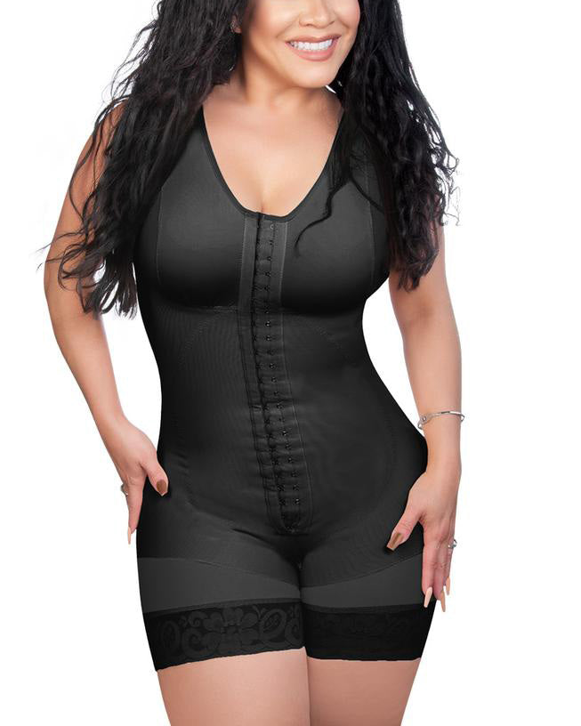 Post Liposuction Waist Cincher Front Closure Hook-eye Body Shaper