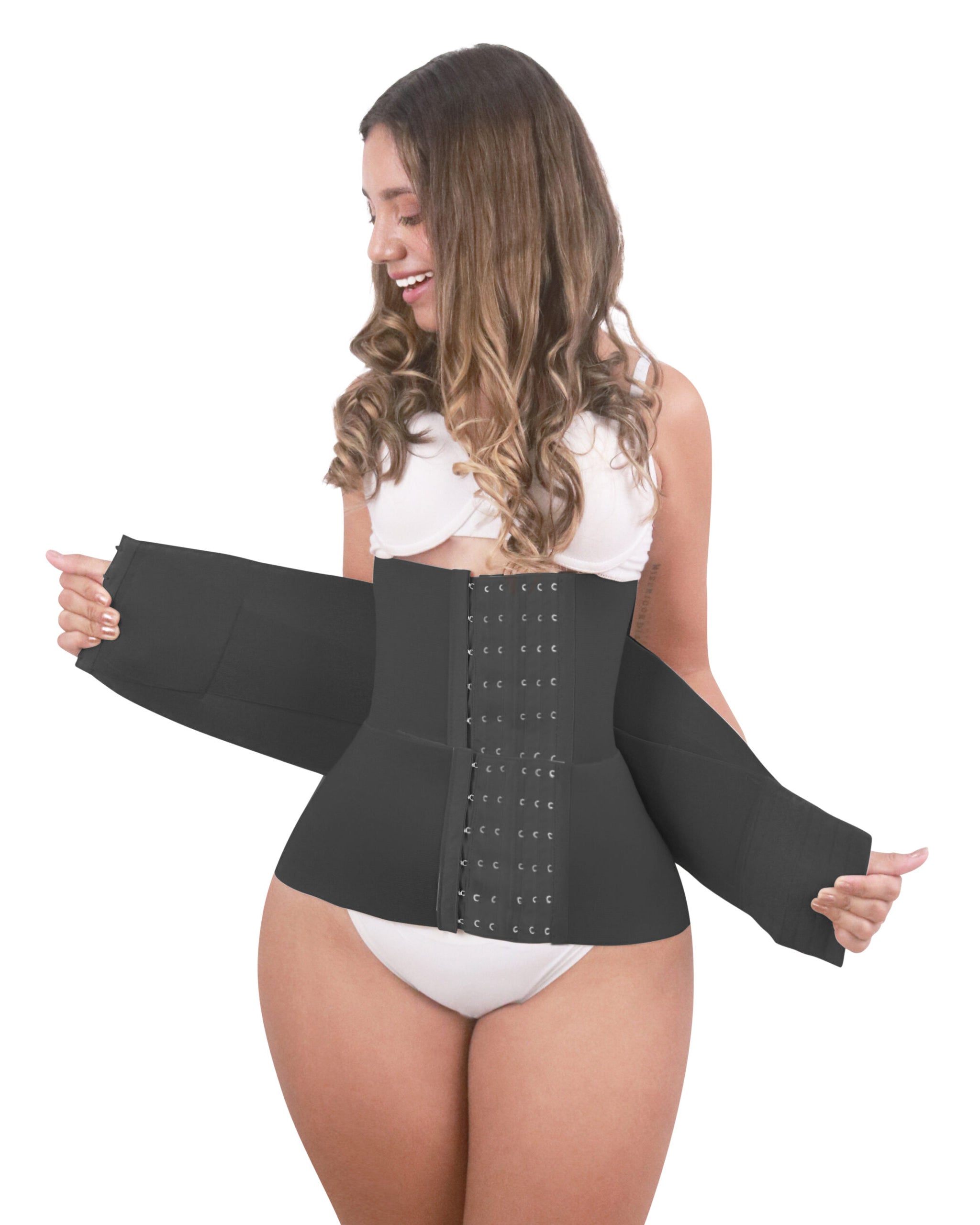 Fashion Hook-eyes Closure Slimming Hourglass Waistband