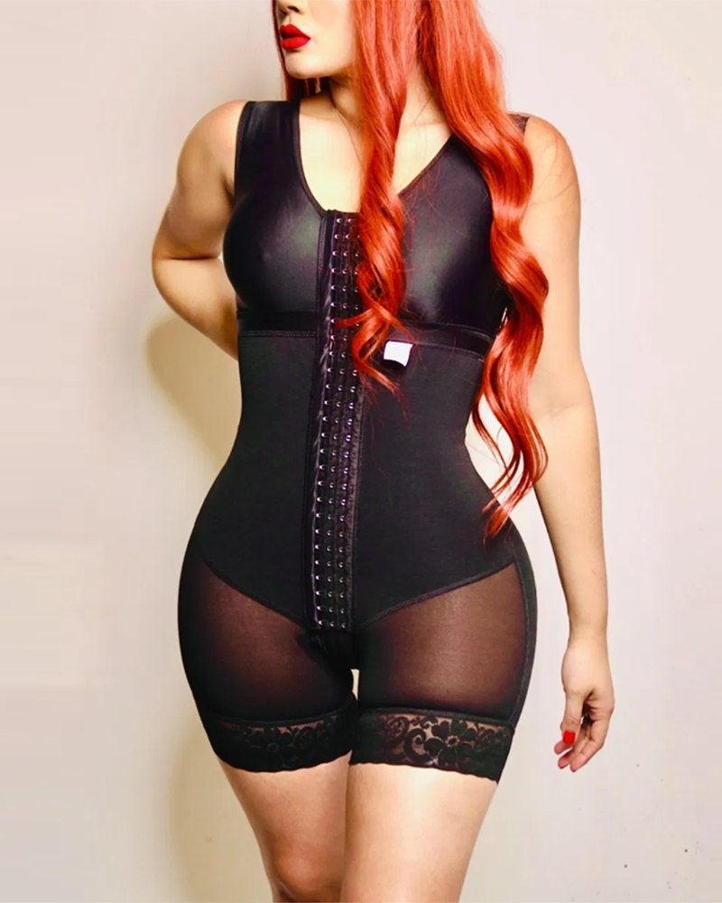 Ärmellose mittellange Bauchkontroll-Shapewear-Fajas