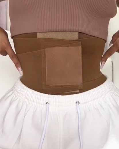 Women Double Compression Belt Workout Waist Trainer
