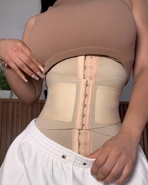 Fashion Hook-eyes Closure Slimming Hourglass Waistband