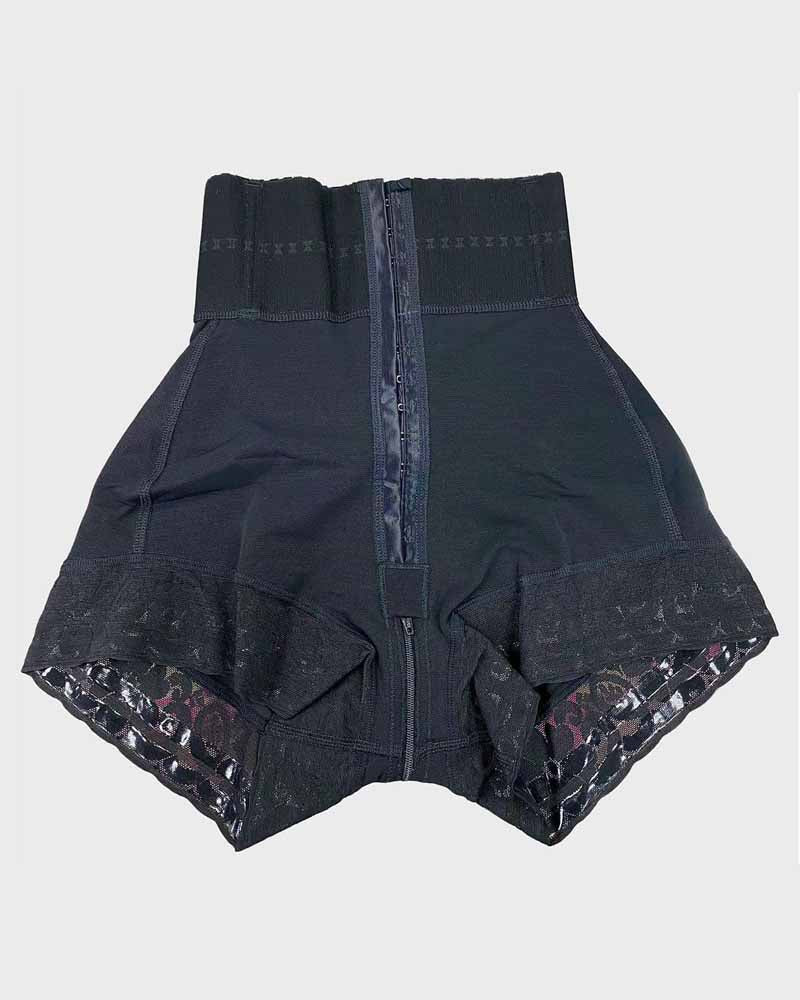 High Waisted Mid-Section Tummy Control Double Curvy Compression BBL Shorts