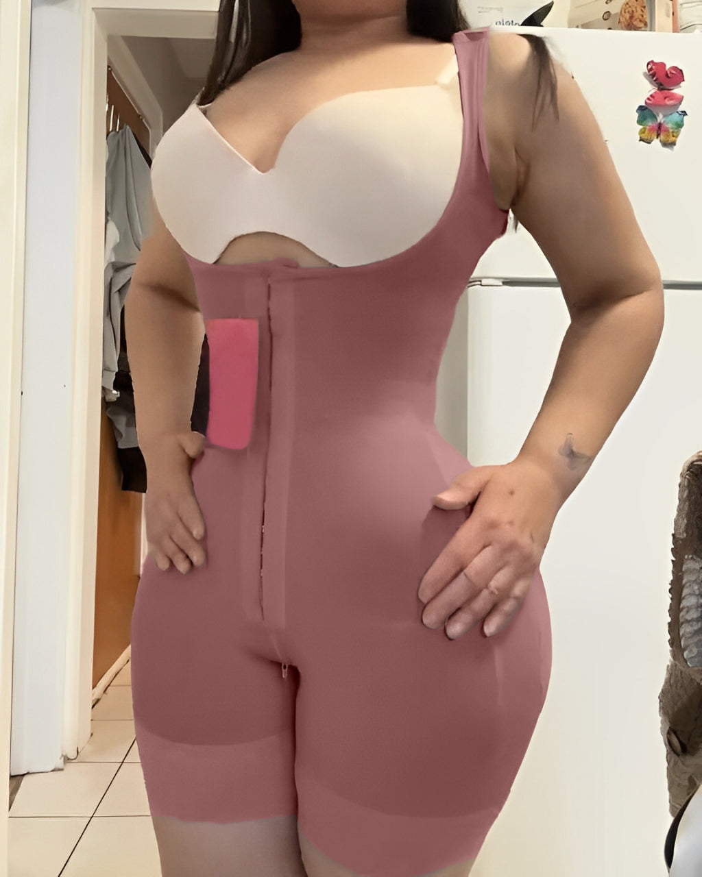 3 Row Hook and Eye Abdomen Compression Shapewear