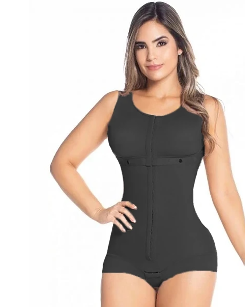 Bruststütze mit Haken- und Ösenverschluss, Bodyshaper zur Bauchkontrolle