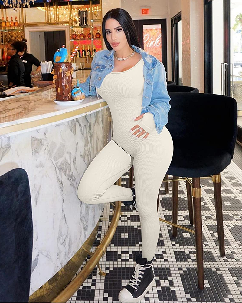 Multifunctional Comfort Stretch Stretch Stretch Jumpsuit