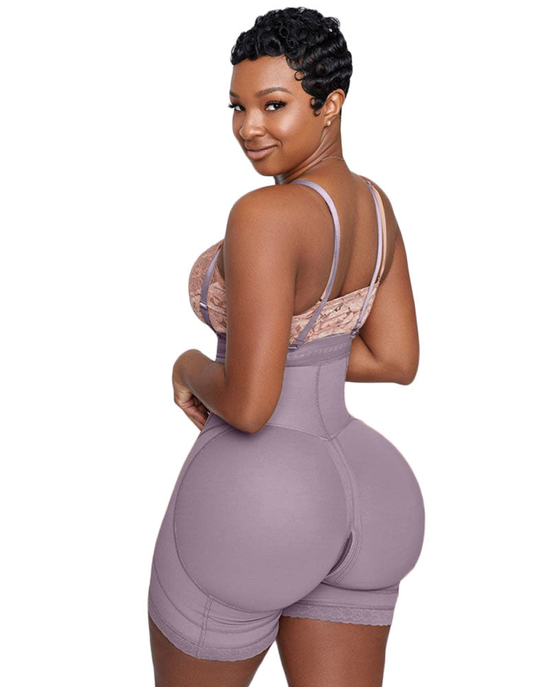 Double Pressure Flatten Abdomen Adjustable Front Closure Hook-eye Shapewear