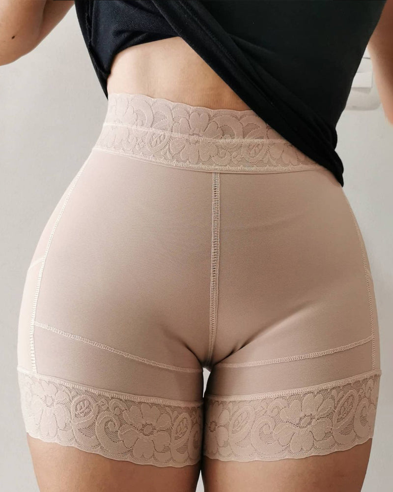 Schlankmachende Po-Lifter-Shorts aus Spitze für die Erholung nach der Geburt