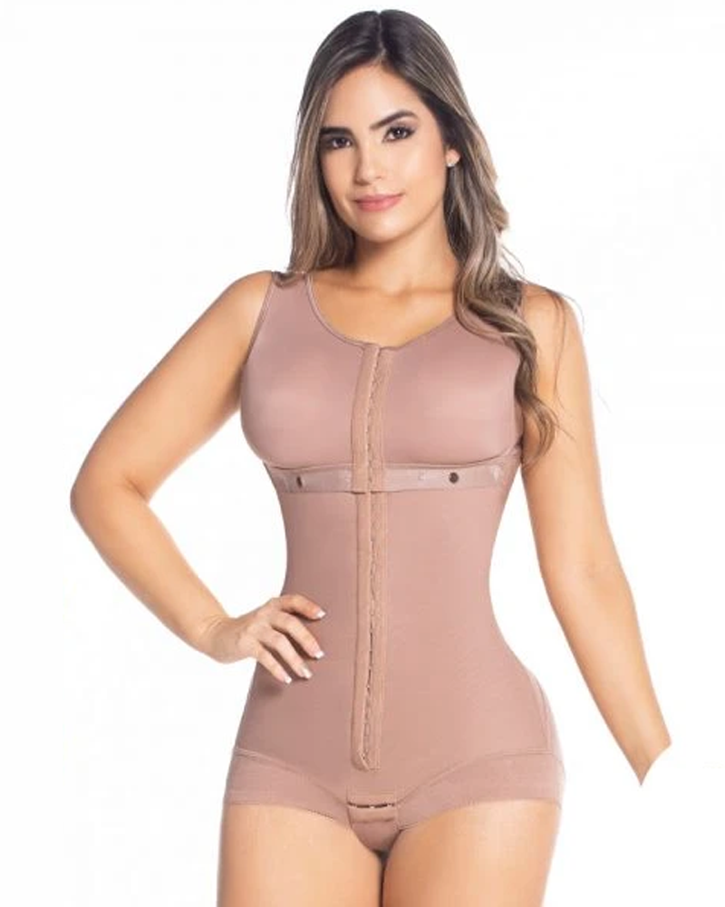 Bruststütze mit Haken- und Ösenverschluss, Bodyshaper zur Bauchkontrolle