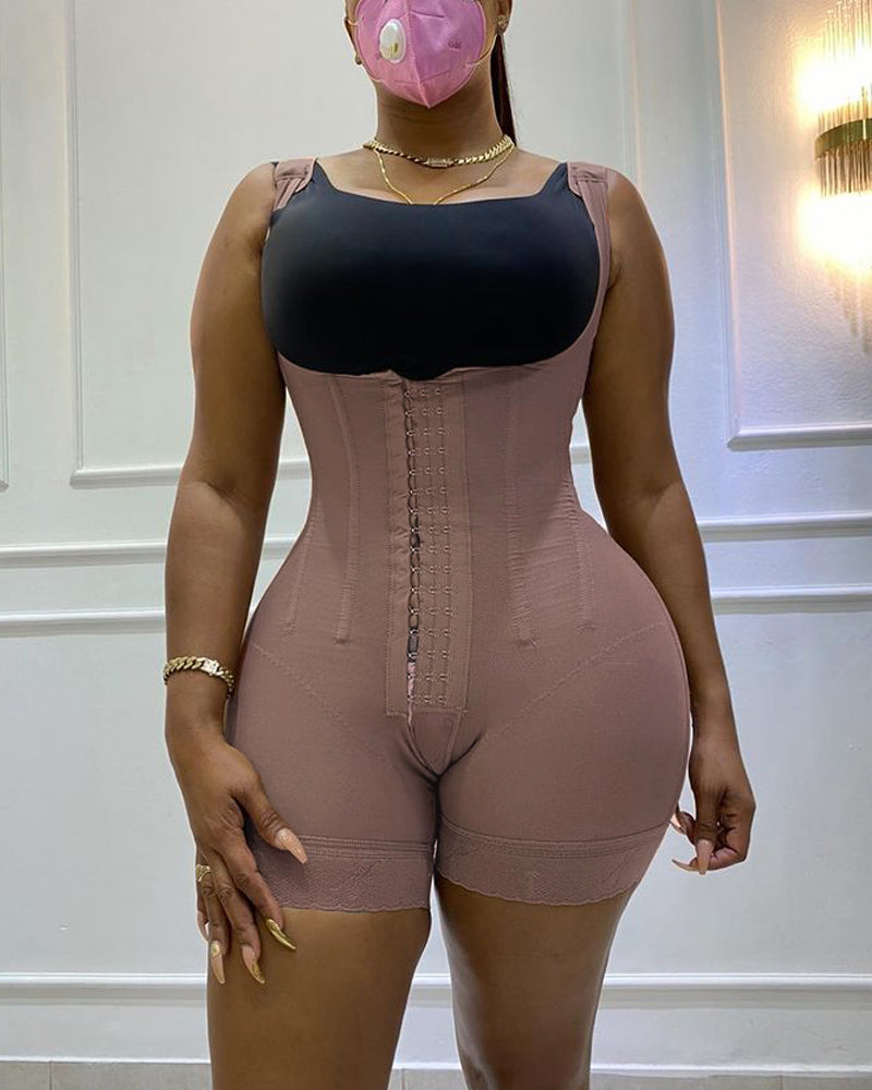 Fashion Double Pressure Abdominal Shaping Full Body Shapewear