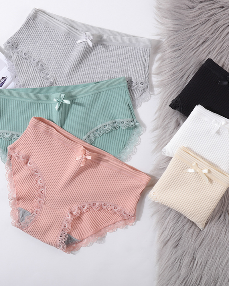Women's Cotton Ribbed Mid-Rise Briefs
