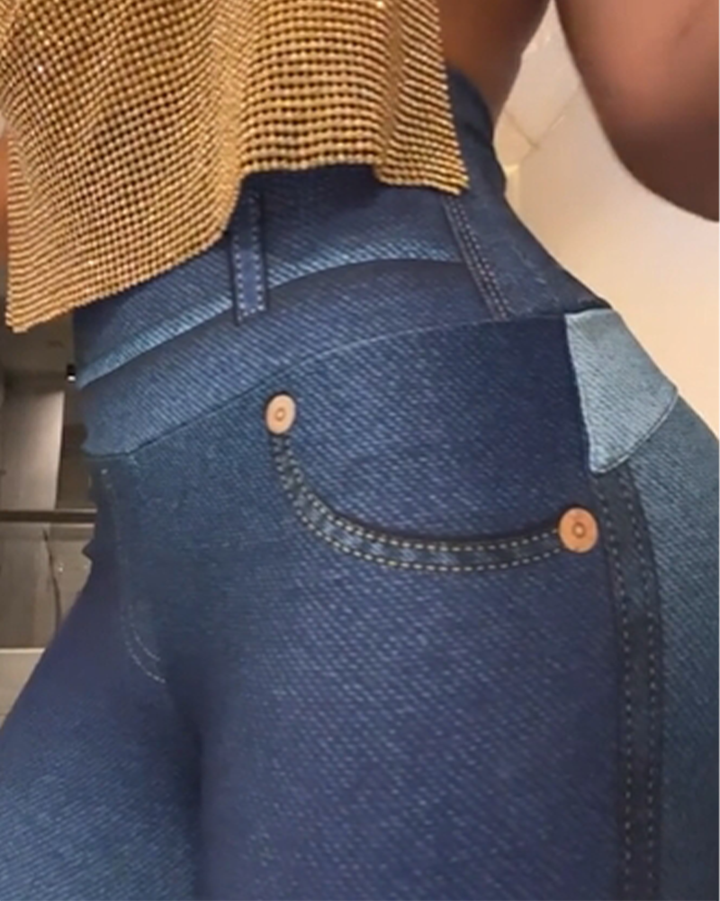 Skinny Butt Lifting Jeans Leggings