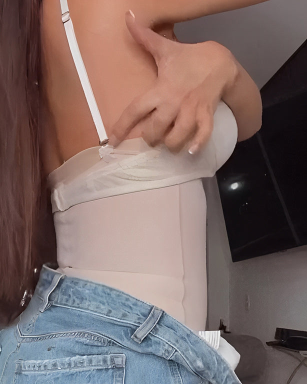 Front Zip Thong Bodysuit with Straps