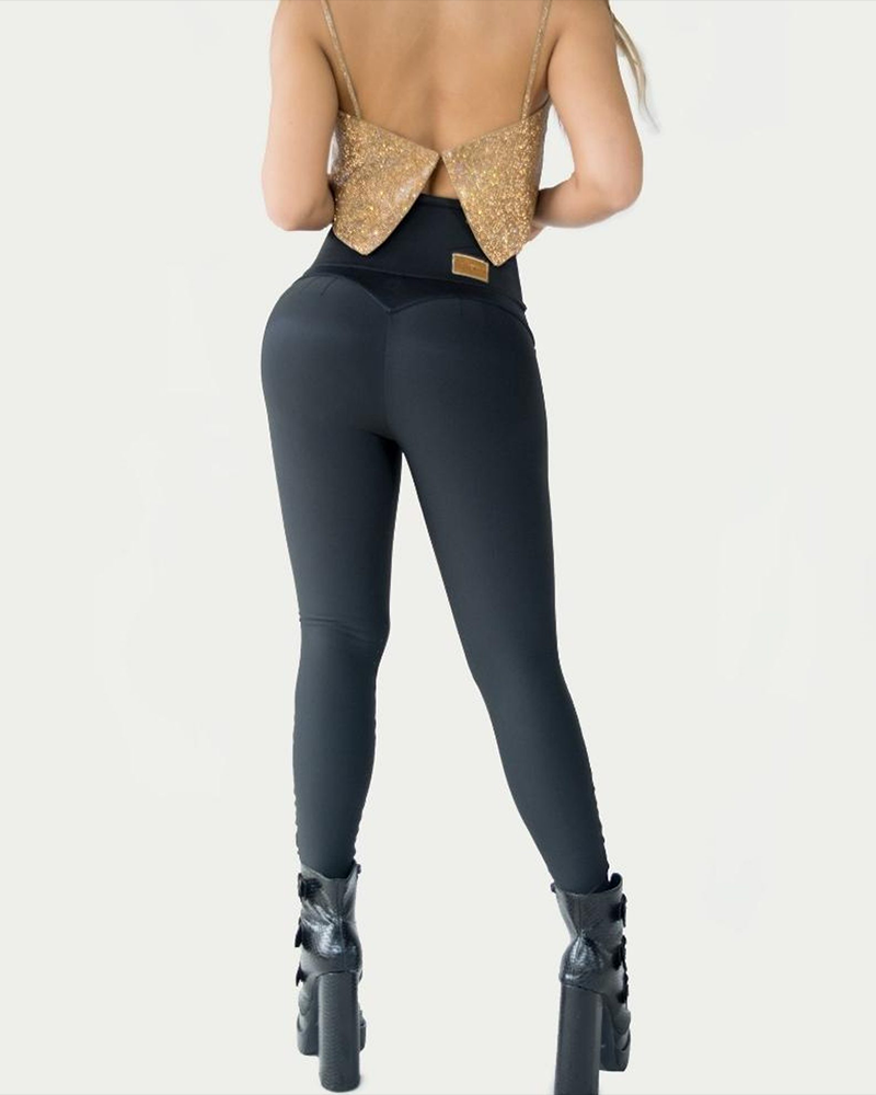 Leggings de moda con cintura alta y control de abdomen