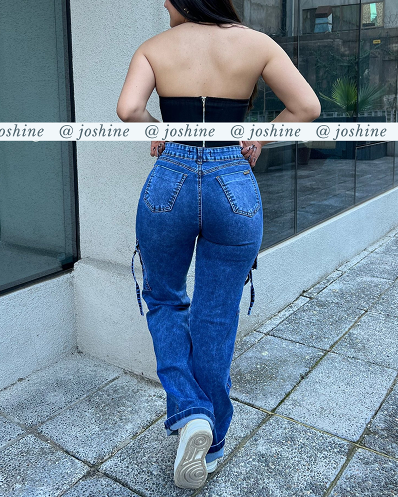 Nuevos jeans de moda de carga premium