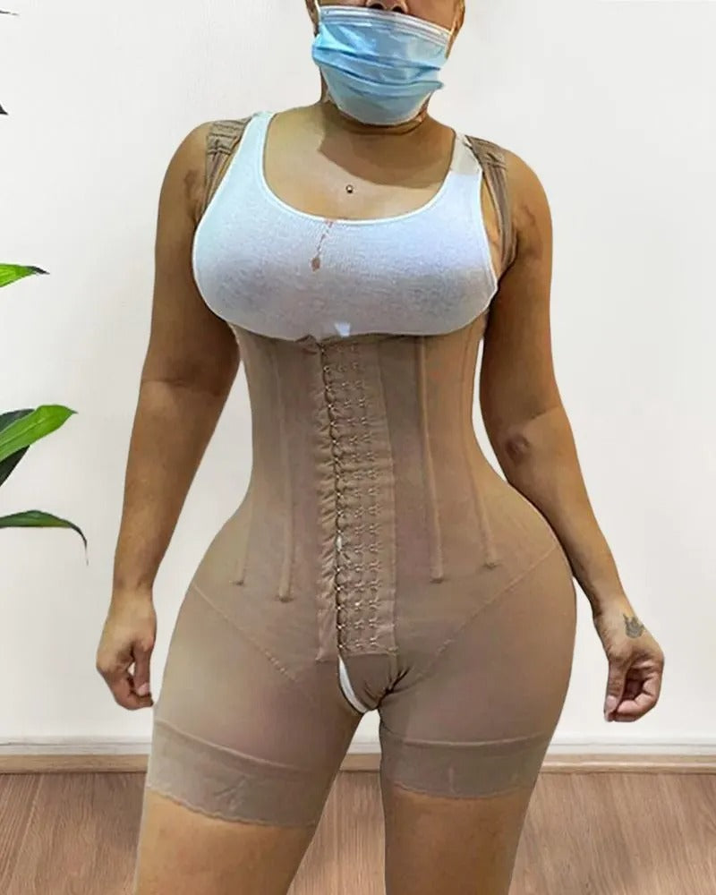 Fashion Double Pressure Abdominal Shaping Full Body Shapewear