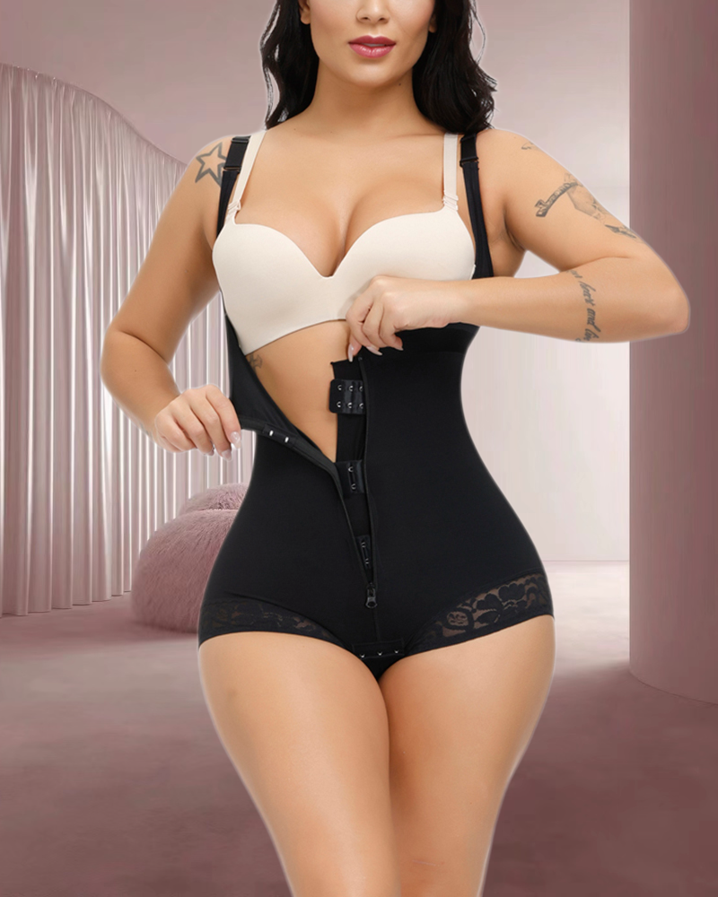 Spitzen-Bodysuit mit festem Po-Lifter