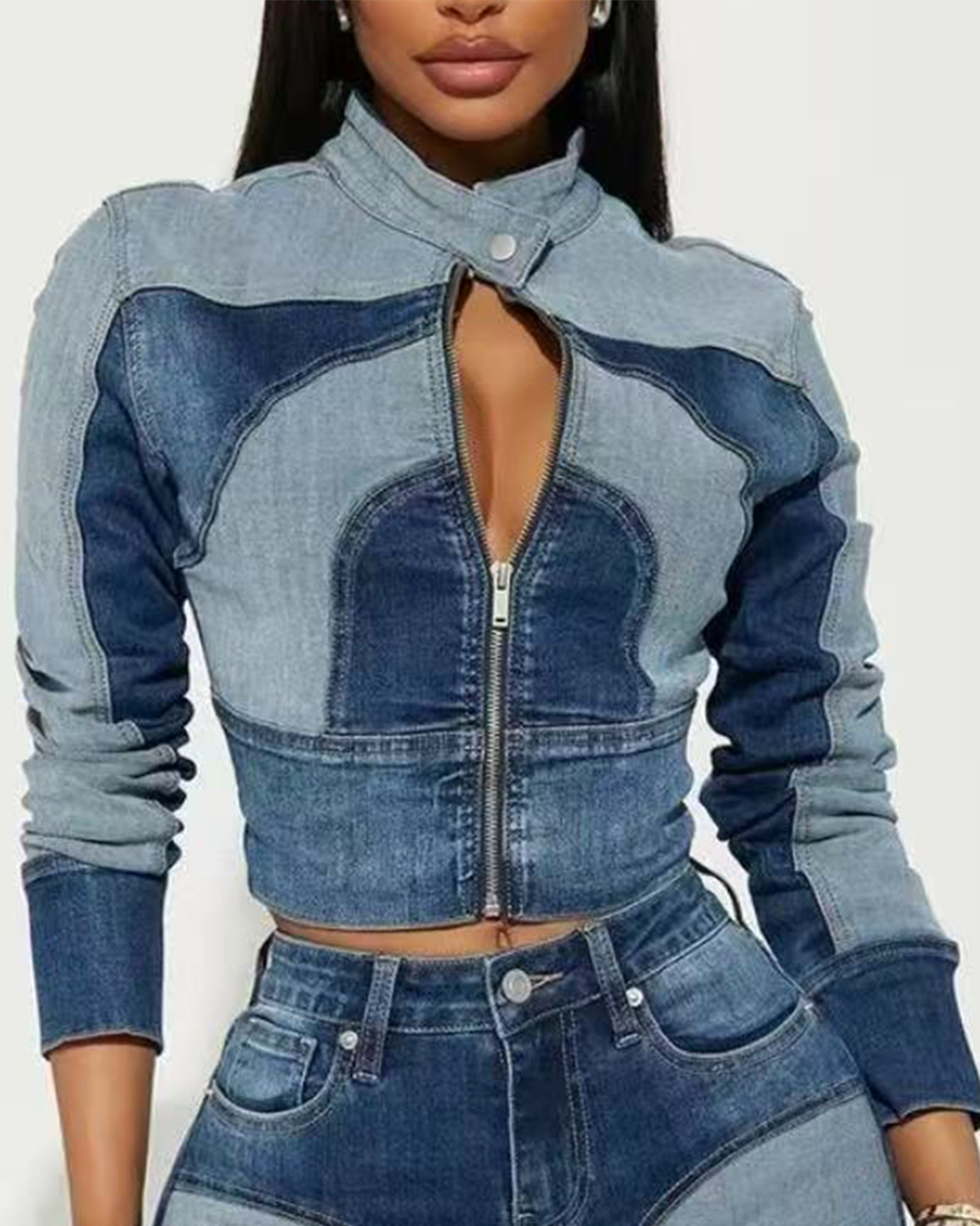Patchwork Denim Jacket